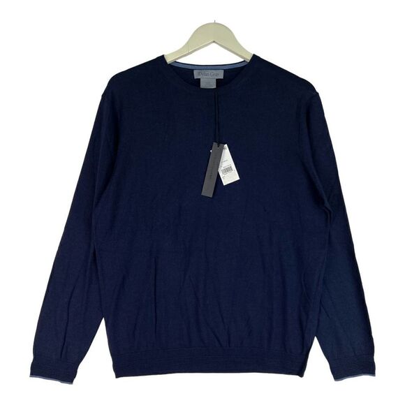 New Dylan Gray Men Navy Blue Sweatshirt Crew Neck Long Sleeve Pullover US L - Picture 4 of 7